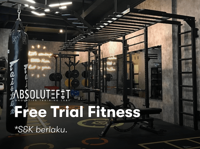 Nikmati program free trial di Absolutefit gym