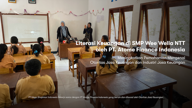 Literasi Keuangan di SMP Wee Wella NTT oleh PT. Atome Finance Indonesia